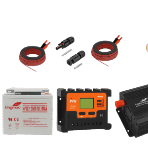 KIT SOLAR ESCENCIAL OFF GRID (sistema de almacenamienti de 288w)